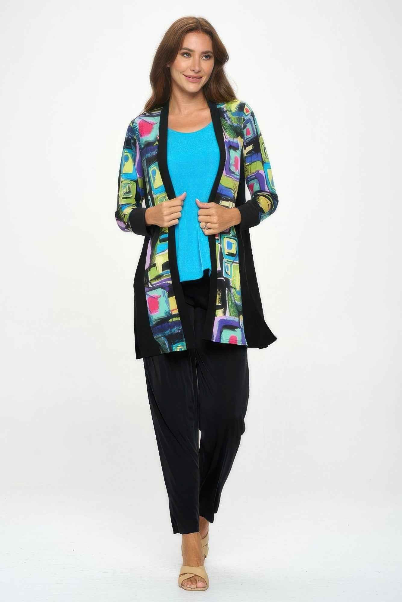 Ity Contrast Cardigan