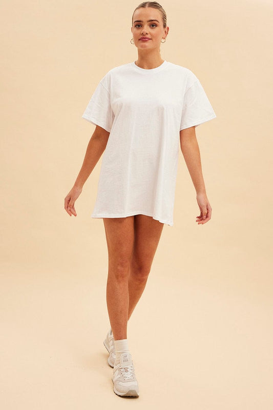 White Jamie Oversized T-Shirt Dress