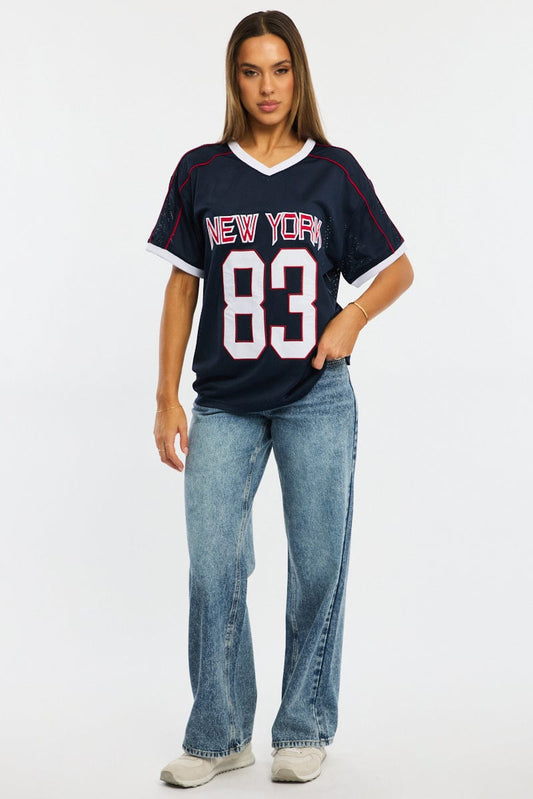 Blue Sport Tee Short Sleeve