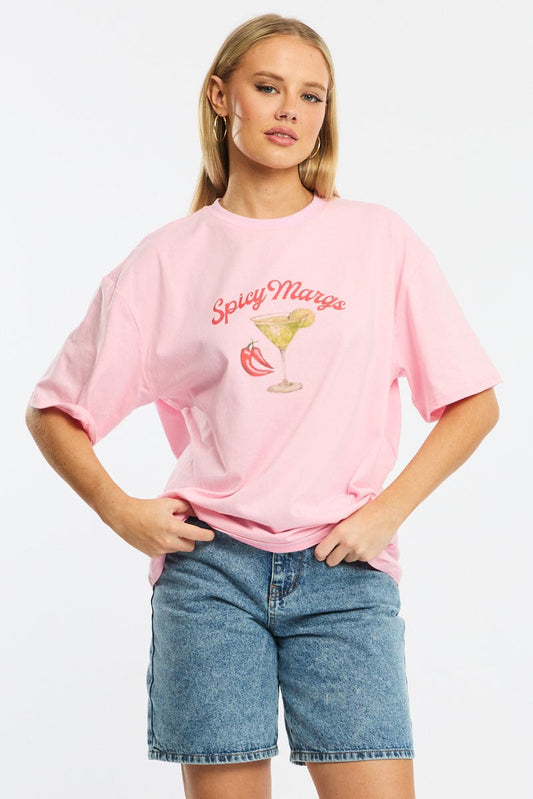 Pink Graphic Tee Short Sleeve