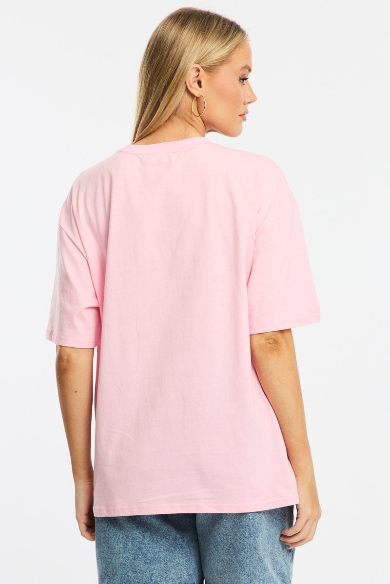 Pink Graphic Tee Short Sleeve