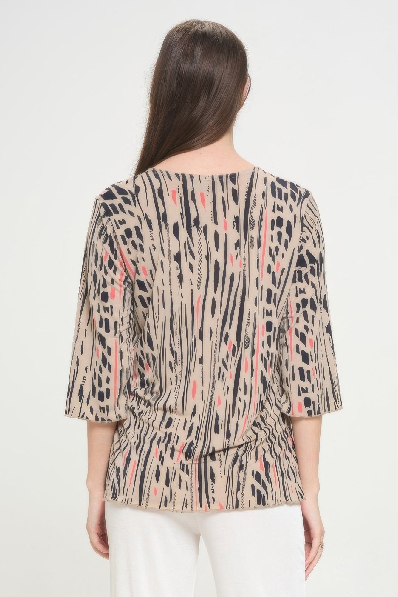 Print Hit Merrow Top