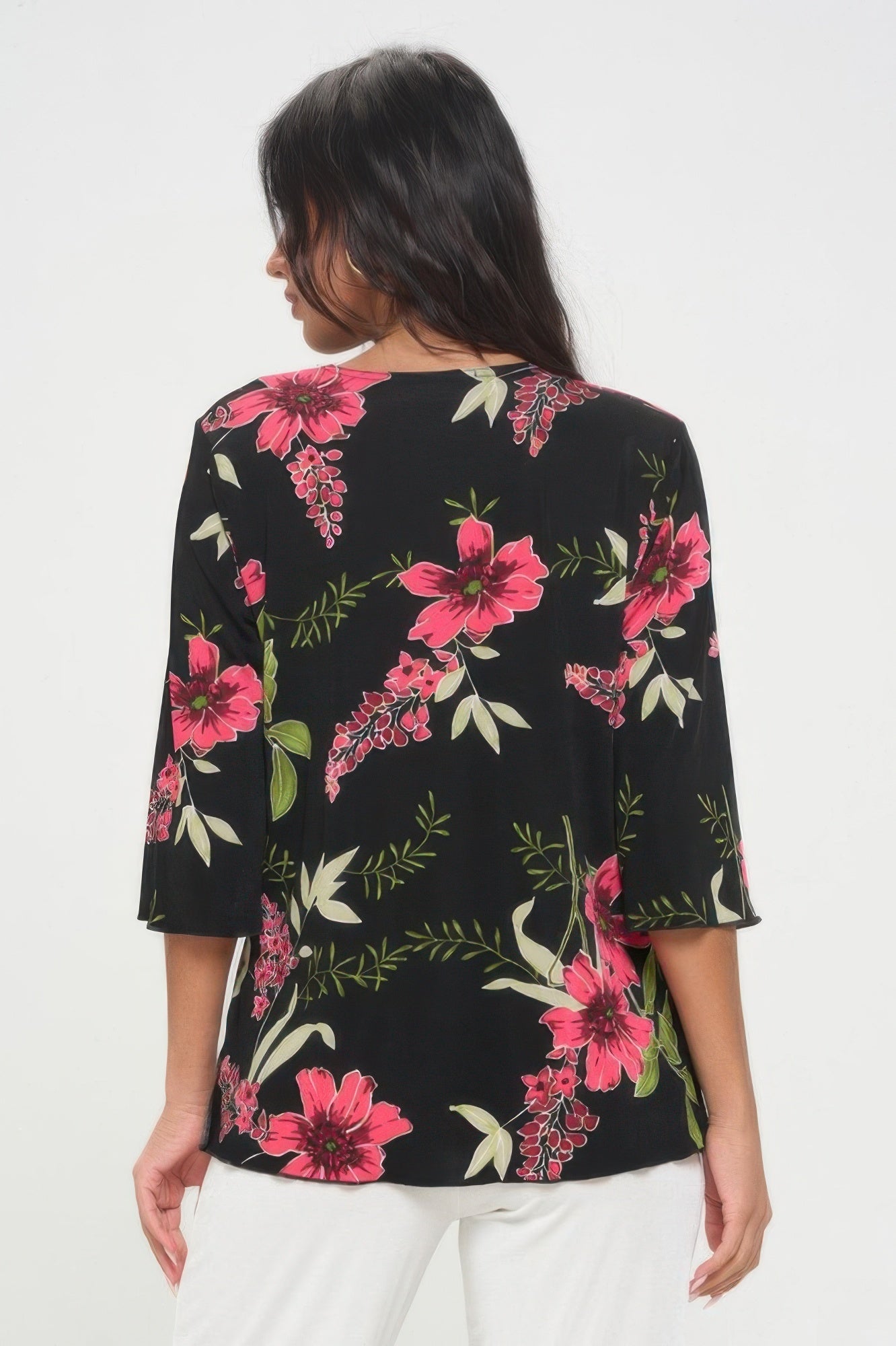 Print Hit Merrow Top