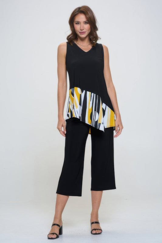 Sleeveless Contrast Top