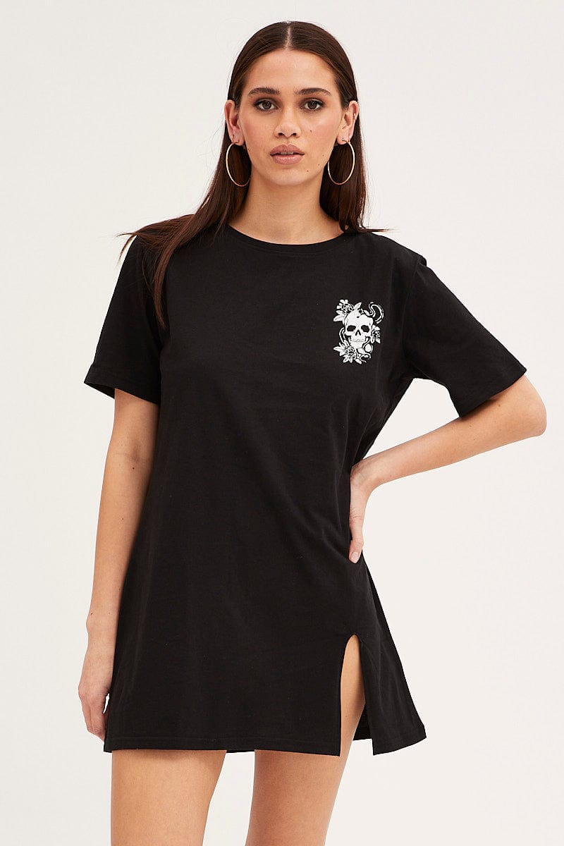 Black T-Shirt Dress