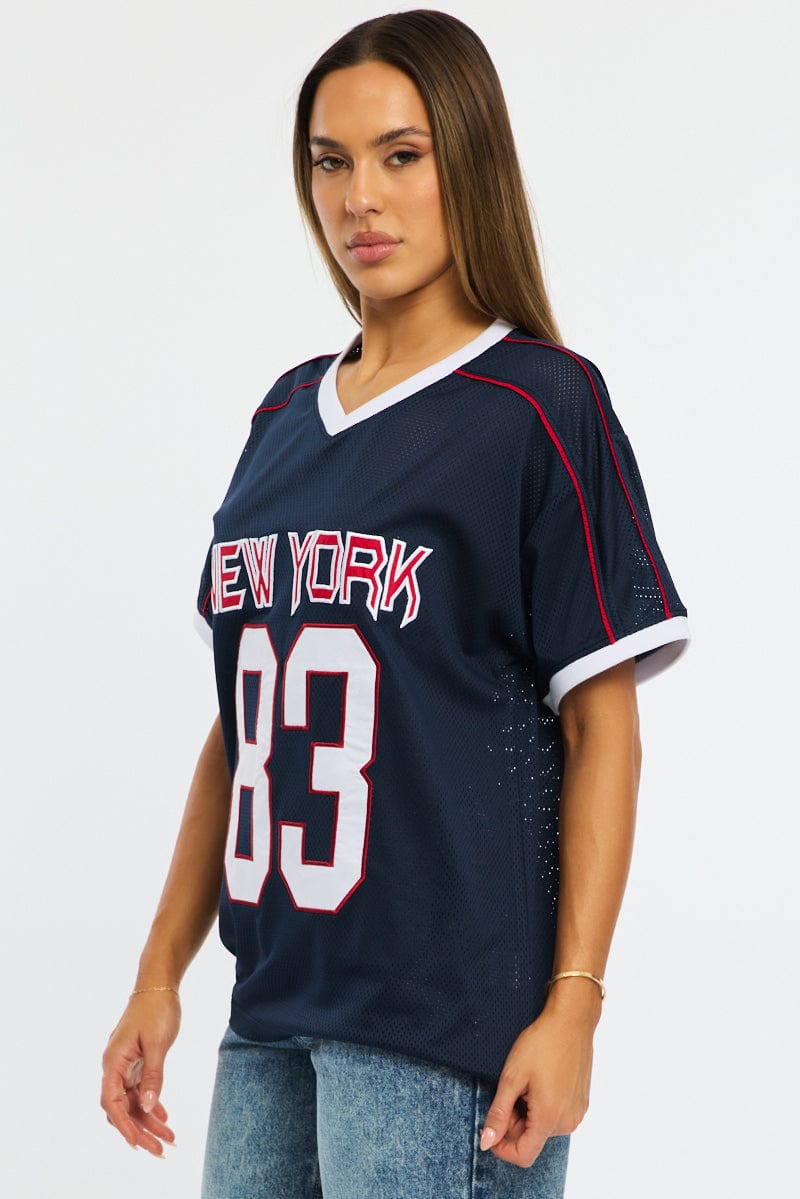 Blue Sport Tee Short Sleeve