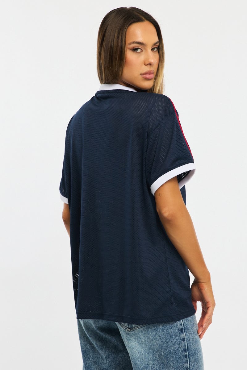 Blue Sport Tee Short Sleeve