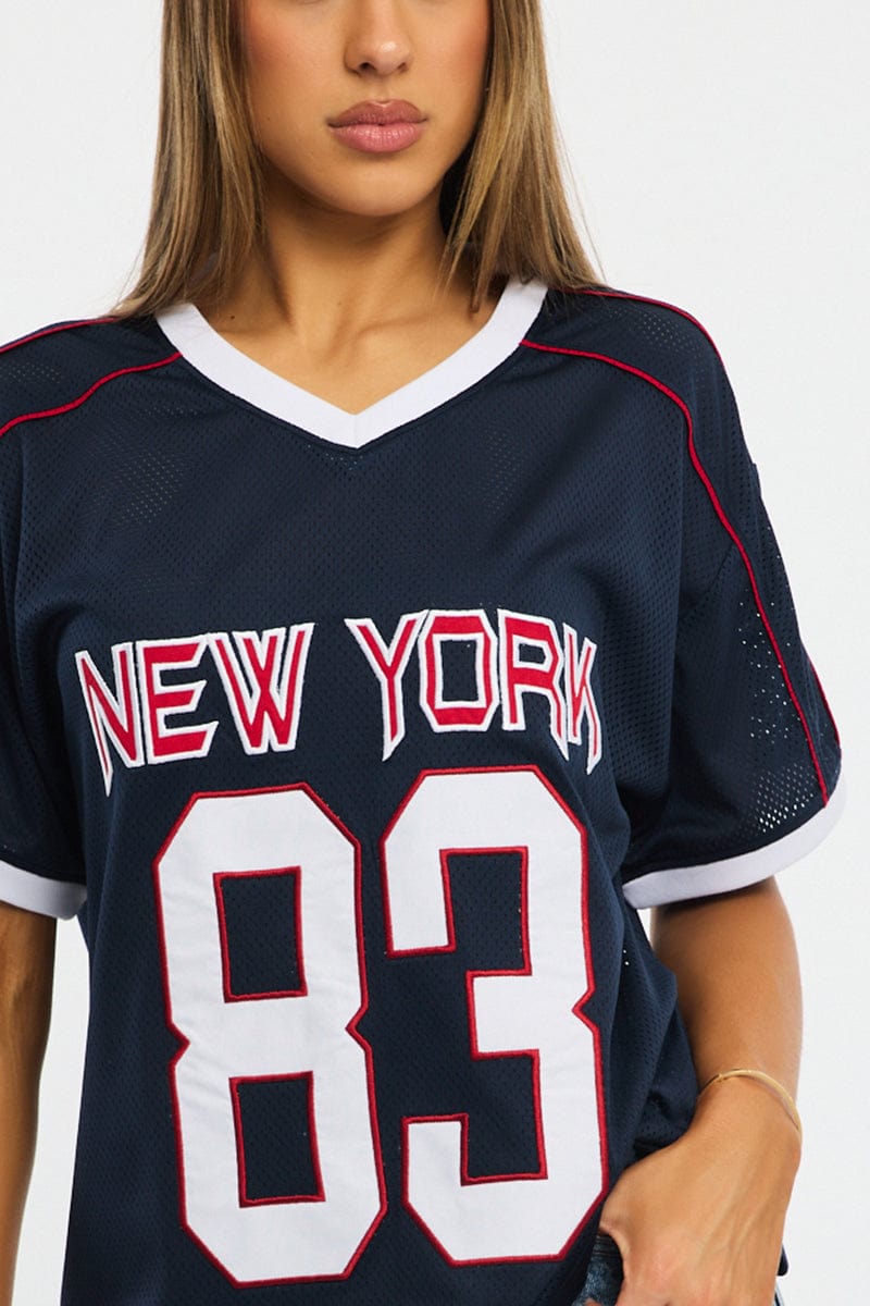 Blue Sport Tee Short Sleeve