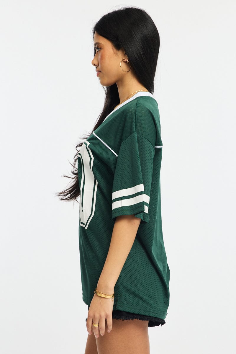 Green Sport Tee Short Sleeve