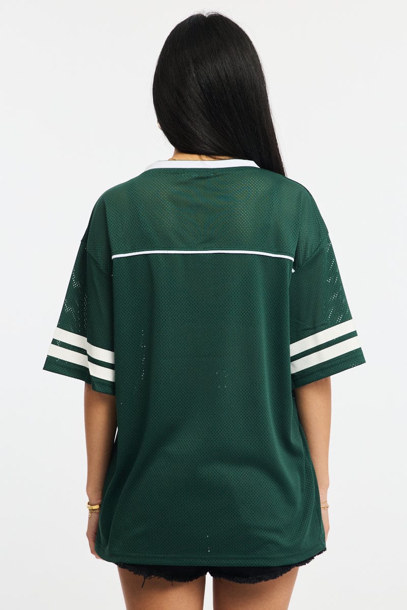 Green Sport Tee Short Sleeve