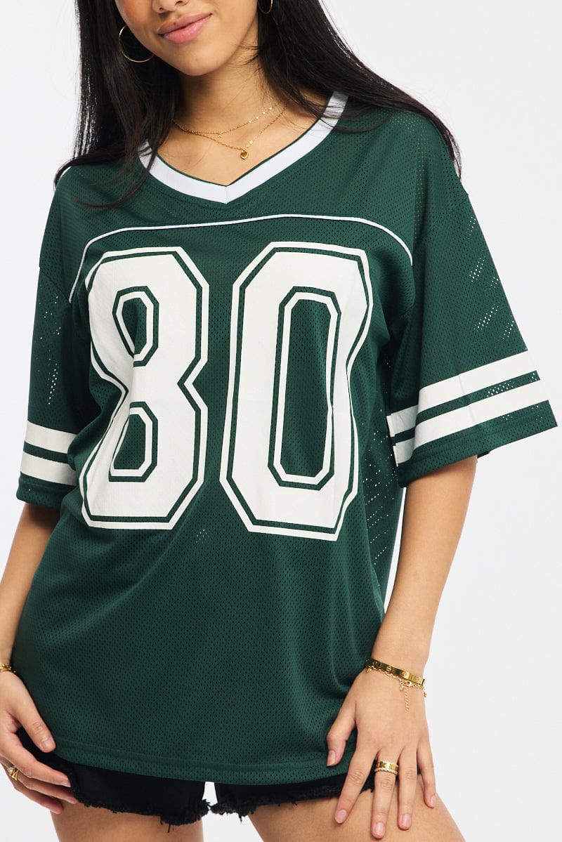 Green Sport Tee Short Sleeve